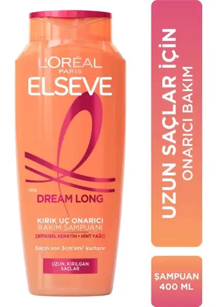 Elseve Dream Long Bakım Şampuanı Uzun ve Sağlıklı Saçlar İçin Güçlendirici Çözüm