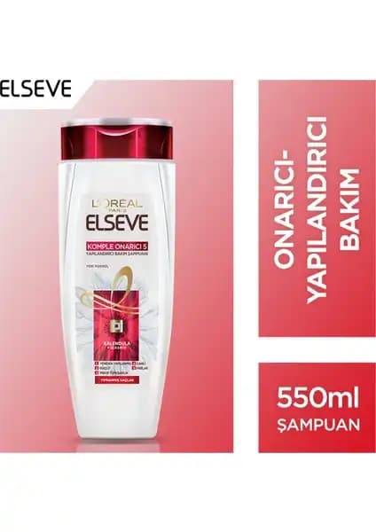 Elseve Komple Onarıcı 5 Şampuan ile Saçlarınızı Güçlendirin ve Parlaklık Kazanın
