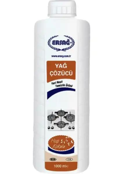 Ersağ Yağ Çözücü 1000ml: Endüstriyel ve Ev Kullanımı İçin Güçlü Yağ Temizleme Çözümü