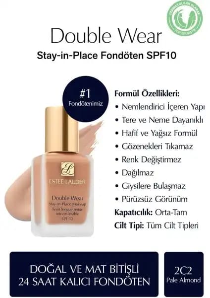 Estée Lauder Double Wear Fondöten: Uzun Süre Dayanıklı ve Doğal Görünüm Sağlayan Ürün