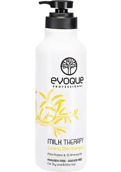 Evoque Milk Therapy Şampuanı: Doğal İçeriklerle Saçlarınızı Güçlendirin ve Parlaklık Kazanın