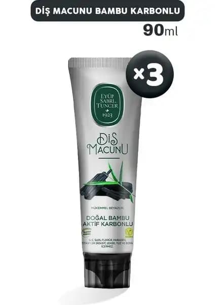 Eyüp Sabri Tuncer Bambu Karbonlu Doğal Diş Macunu Beyazlatıcı ve Nane Aromalı 90 ml