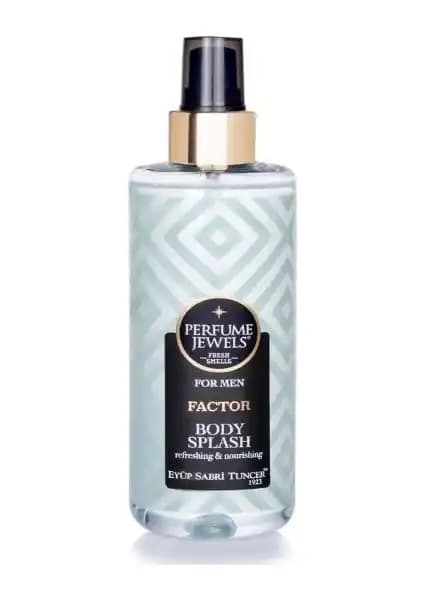 Eyüp Sabri Tuncer Pj Body Splash Factor 250 ml erkekler için ferahlatıcı ve kalıcı parfüm