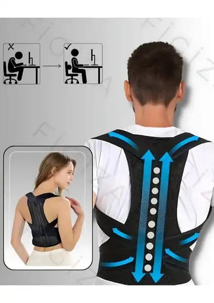 Figiza Balenli Medikal Ortopedik Dik Duruş Korsesi ile Doğru Postür ve Sırt Sağlığını Koruyun