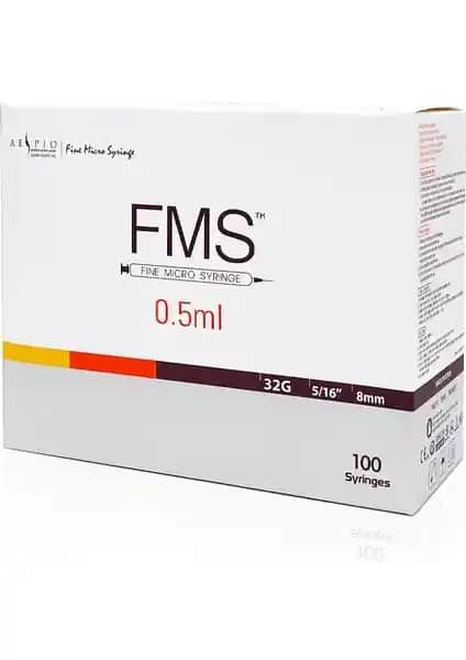 FMS Mikro İnce Enjeksiyon Şırınga 0.5 ml yüksek hassasiyet ve güvenlik ile