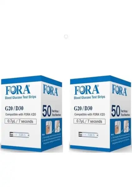 Fora G20 Şeker Ölçüm Çubuğu Strip: Güvenilir ve Kolay Kullanımlı Diyabet Takip Çözümü