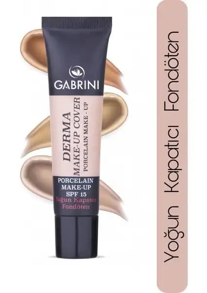 Gabrini Derma Make Up Cover Foundation 102: Yüksek Kapatıcılık ve Uzun Süreli Dayanıklılık