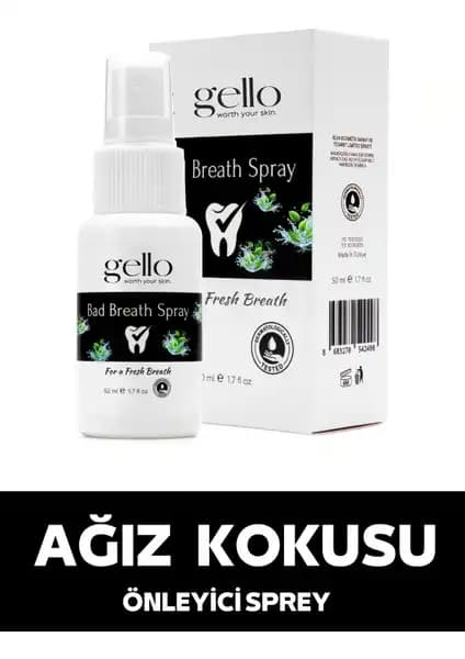 Gello Ağız Kokusu Önleyici Sprey 50 ml: Ferahlatıcı ve Uzun Süreli Ağız Bakım Çözümü