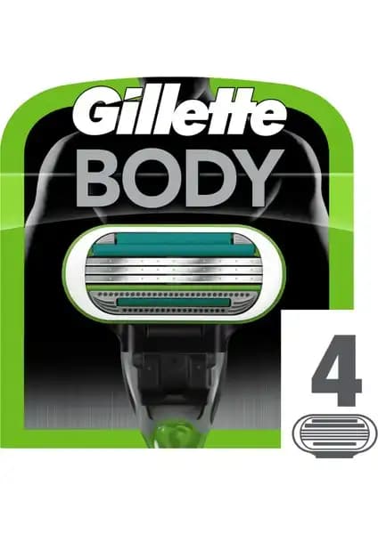 Gillette Body Vücut İçin 4'lü Tıraş Bıçağı: Yüksek Performans ve Konfor Sağlayan Tasarım
