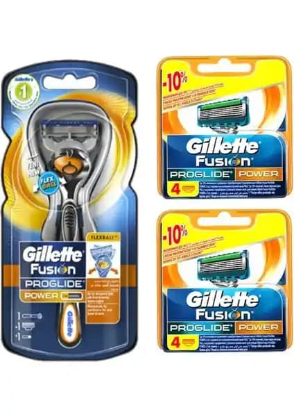 Gillette Fusion ProGlide FlexBall Power Tıraş Makinesi ve Yedek Bıçak Seti Detayları