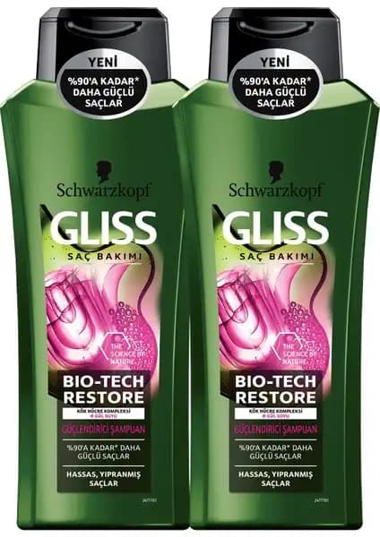 Gliss Bio-Tech 500 ml Saç Güçlendirici Şampuan - Yıpranmış Saçlar için Etkili Bakım