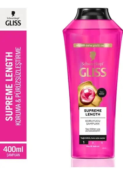 Gliss Schwarzkopf Gliss Supreme Length Koruyucu Şampuan İncelemesi ve Kullanıcı Yorumları