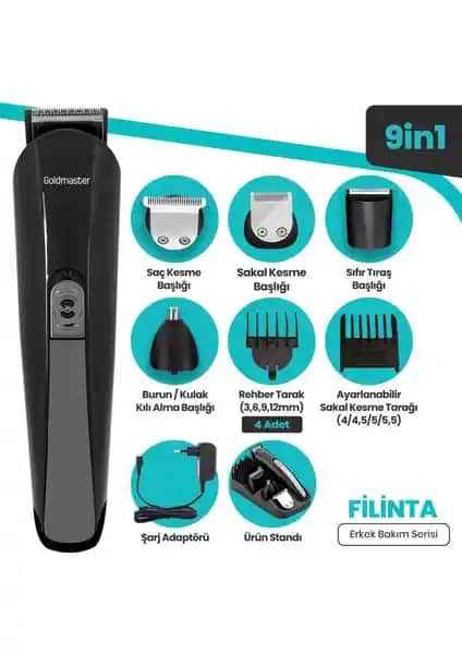 Goldmaster GM-7171 Filinta Erkek Bakım Seti: Çok Fonksiyonlu Pratik ve Güvenilir Bakım Çözümü
