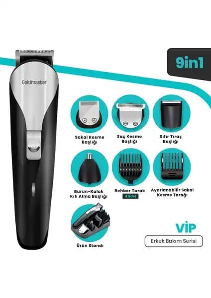 Goldmaster GM-8189 Vip 9in1 Erkek Bakım Kiti ve Tıraş Makinesi Özellikleri ve Kullanım İncelemesi