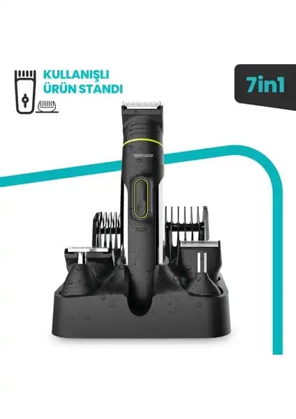 Goldmaster Ready 7’in1 Erkek Bakım Seti: Çok Fonksiyonlu ve Pratik Kullanım Sağlayan Cihaz