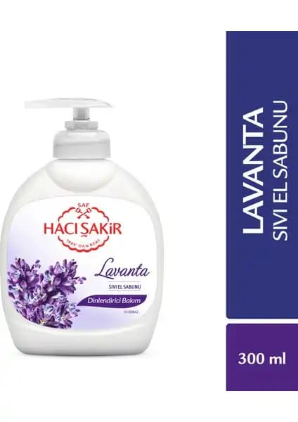 Hacı Şakir Lavanta Dinlendirici Bakım Sıvı El Sabunu 300 ml doğal ve etkili temizlik