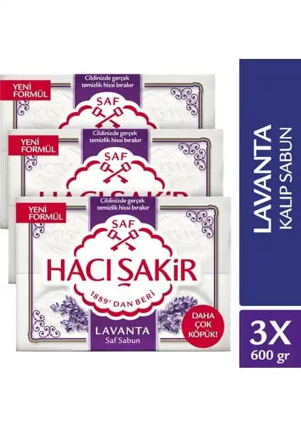 Hacı Şakir Lavanta Kokulu Kalıp Sabun: Doğal İçeriklerle Temizlik ve Ferahlık Sağlar