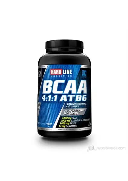 Hardline BCAA 4:1:1 ATB6 Kas Gelişimi ve Performans Artırıcı Takviye Ürünü