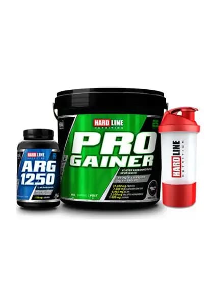 Hardline Progainer 5000 + Arg 1250 Sporcu Takviyesi Kas Gelişimini Destekler ve Enerji Artırır