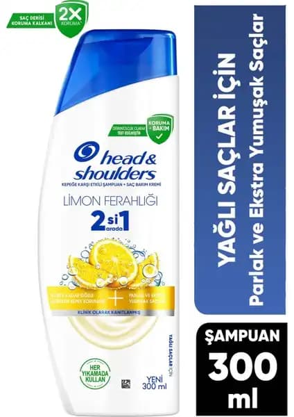 Head&Shoulders Limon Ferahlığı 2'si 1 Arada Şampuan İncelemesi Saç Sağlığı ve Kepek Kontrolü