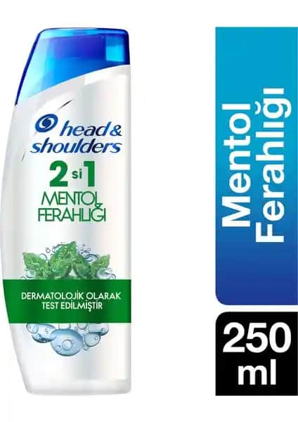 Head&Shoulders Mentol Ferahlığı 2'si 1 Arada Şampuanı Saç ve Saç Derisi Sağlığı İçin Uygun