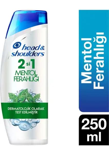Head&Shoulders Mentol Ferahlığı 2'si 1 Arada Şampuanı Saç ve Saç Derisi Sağlığı İçin Uygun