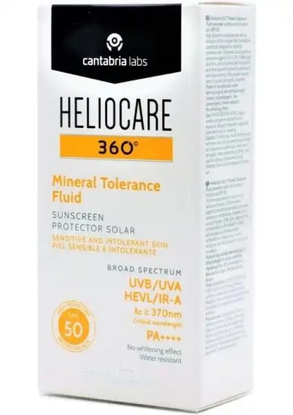 Heliocare 360 Mineral Tolerance Fluid SPF50+ Hassas Ciltler İçin Günlük Güneş Koruyucu
