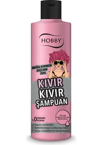 Hobby Kıvırcık Şampuan 250ml doğal kıvırcık ve dalgalı saçlar için bakım ürünü