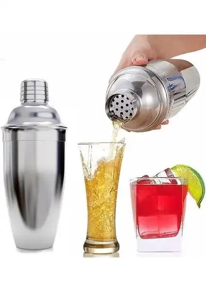 Hubby Chef Paslanmaz Çelik Kokteyl Shaker 500 ml Dayanıklı ve Şık Tasarım