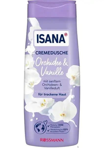 Isana Kremsi Duş Jeli Orkide ve Vanilya: Kuru ve Hassas Ciltler İçin Nemlendirici ve Aromatik Ürün
