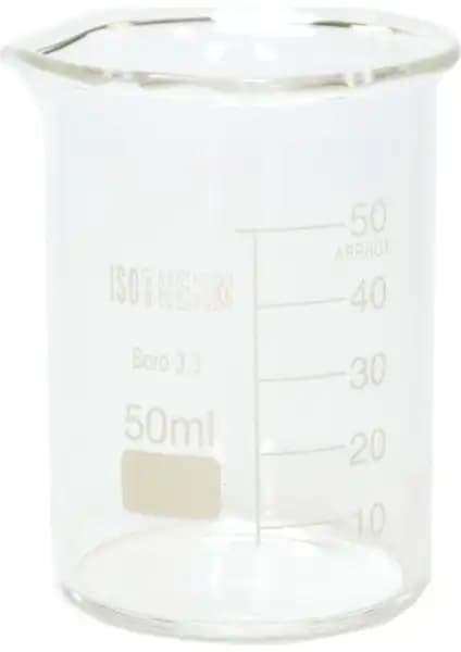 Isotherm Beher Cam Kısa Form 50 Ml: Dayanıklı ve Pratik Saklama Çözümü