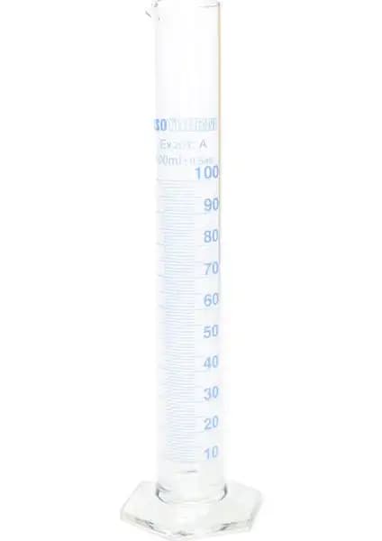 Isotherm Mezür Cam Altıgen Taban 100 Ml: Dayanıklı ve Hassas Ölçüm Aracı