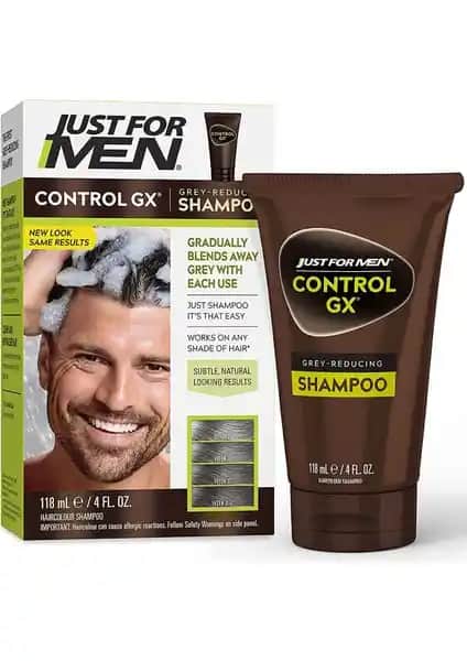 Just For Men ControlGX Gri Saçları Koyulaştıran Şampuan Erkekler İçin Doğal ve Genç Görünüm Sağlar