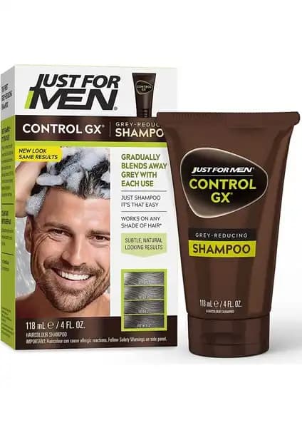 Just For Men ControlGX Gri Saçları Koyulaştıran Şampuan Erkekler İçin Doğal ve Genç Görünüm Sağlar