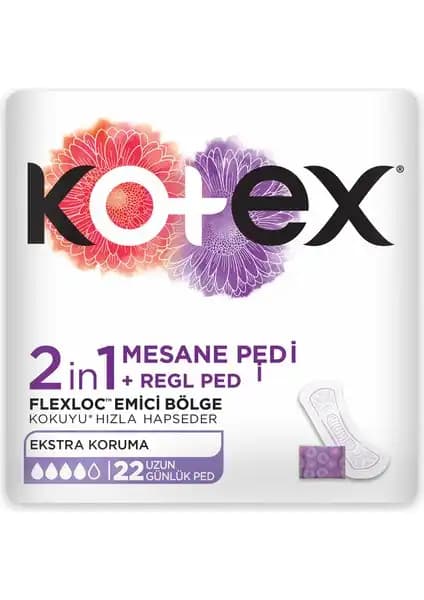 Kotex 2IN1 Regl ve Mesane Günlük Ped: Yüksek Koruma ve Konfor Sunan Güvenilir Ürün