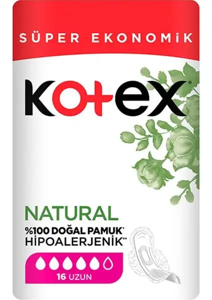 Kotex Natural Ped 16 Uzun: Doğal, Konforlu ve Güvenilir Günlük Hijyen Ürünü