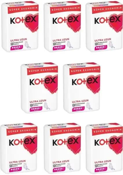 Kotex Ultra Quadro Süper Eko Uzun Kadın Günlük Hijyen Pedi 144 Adet