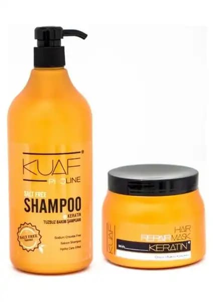 Kuaf Keratin Tuzsuz Şampuan ve Saç Maskesi ile Saç Sağlığınızı Güçlendirin