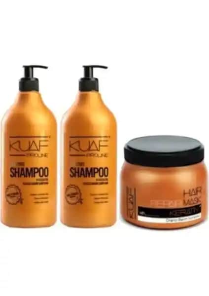 Kuaf Tuzsuz Şampuan ve Keratin Saç Maskesi ile Doğal ve Güçlü Saçlara Ulaşın