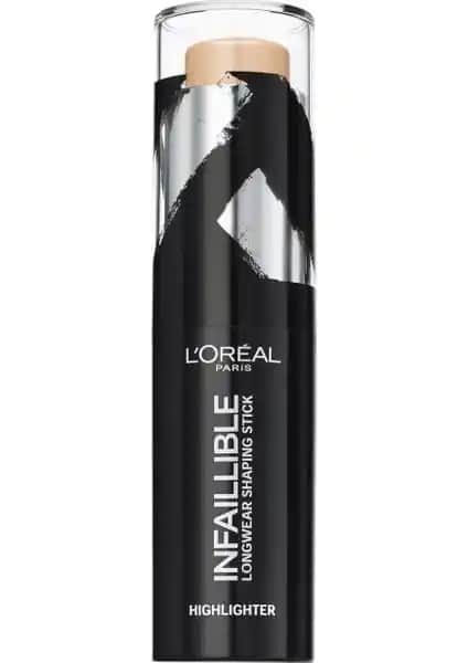 L'Oréal Paris Infaillible Shaping Stick Highlighter 502 Gold ile Doğal Parlaklık ve Işıltı Sağlama