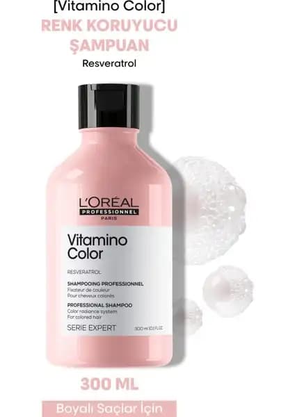 L'Oréal Professionnel Vitamino Color Renk Koruyucu Şampuan ile saçlarınızın canlılığını uzun süre koruyun