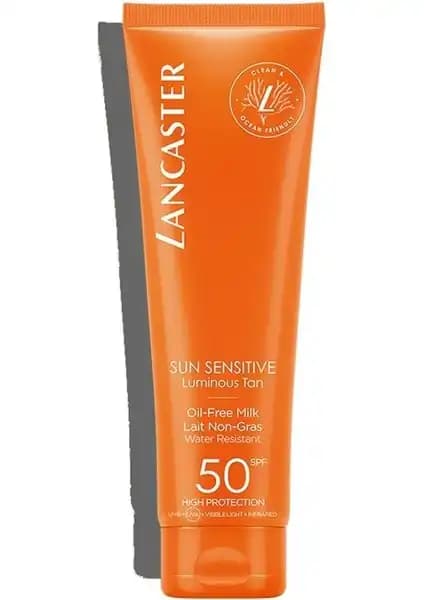 Lancaster Güneş Koruyucu Sun Sensitive Oil-Free Milk SPF50 Hassas Ciltler İçin Yüksek Koruma