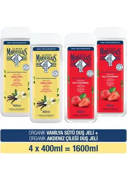 Le Petit Marseillais Vanilya Sütü ve Akdeniz Çileği Duş Jeliyle Günlük Bakım Deneyimi