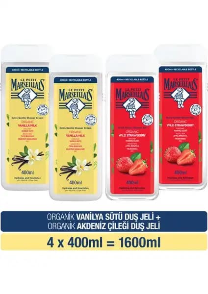 Le Petit Marseillais Vanilya Sütü ve Akdeniz Çileği Duş Jeliyle Günlük Bakım Deneyimi