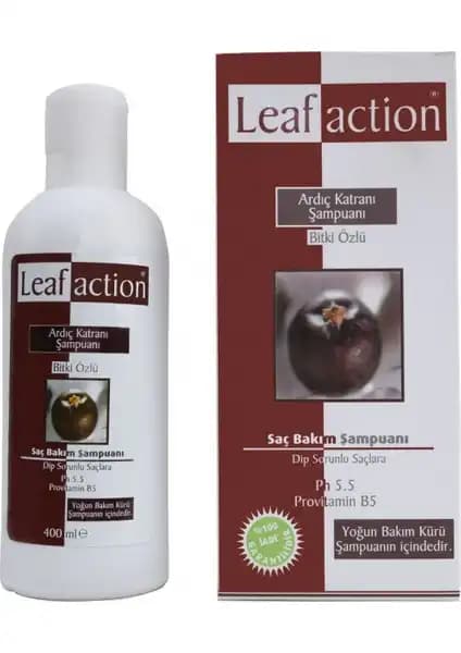 Leaf Action Bitki Özlü Ardıç Katranı Şampuanı Saç Sağlığı ve Doğal Bakım İçin Uygun