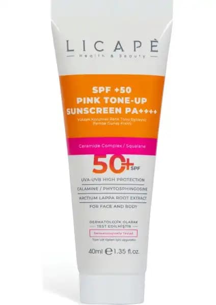 Licape Pink Güneş Kremi Yüksek SPF 50+ ile Güçlü Güneş Koruma ve Cilt Sağlığı
