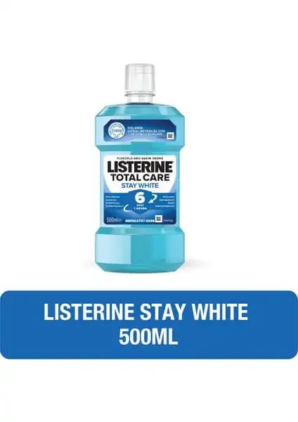 Listerine Stay White Ağız Bakım Suyu ile Güçlü ve Parlak Gülümsemeler İçin Güvenilir Çözüm