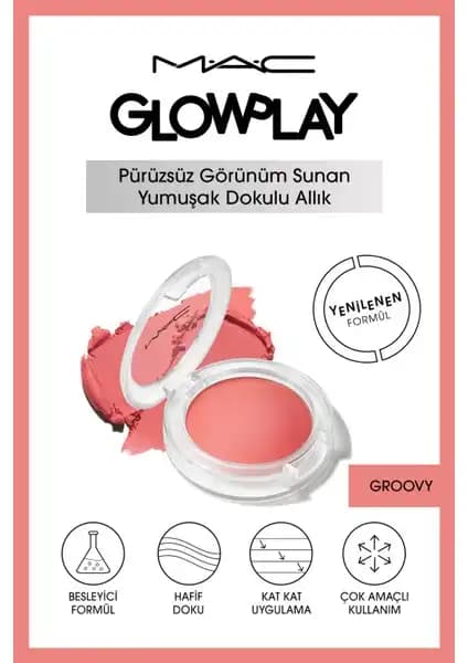 Mac Glow Play Blush-Groovy: Doğal ve Sağlıklı Görünüm İçin Mükemmel Allık Seçeneği