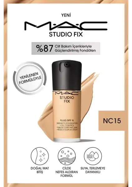 MAC Studio Fix Fluid SPF 15 Mat Fondöten ile Doğal ve Kalıcı Makyaj Çözümü