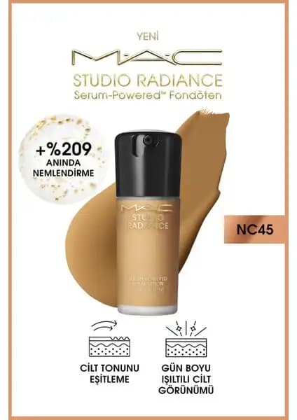 Mac Studio Radiance Serum-Powered Fondöten: Doğal Görünüm ve Cilt Bakımı Sunan Yenilikçi Seçenek